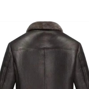 Chaqueta de Invierno para Hombre, Larga y Cálida, de Piel de Oveja, con Capucha y Ribete de Piel, Tejido de Lana, Servicio OEM, Acabado Impermeable y Transpirable - Product Image 4