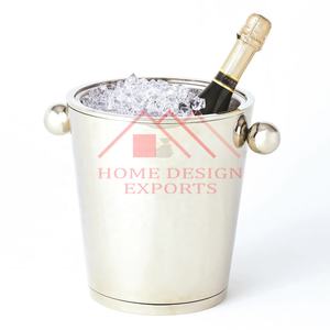 <b>Champagne</b> <b>Bucket</b> with Stand for Bottle Storage Silver Design Bar Accessories Decor <b>Ice</b> Cooler with Stand - Product Image 3