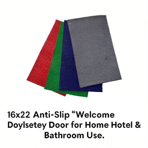 Tapete Antideslizante de Poliéster 'Bienvenido' de 16x24 para Uso en el Hogar, Hotel y Baño - Product Image 2