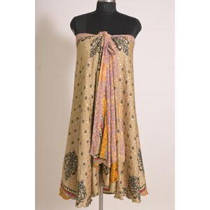 Falda Cruzada de Seda con Estampado Floral Vintage Personalizada para Mujer, Hecha a Mano, de Lujo - Product Image 4