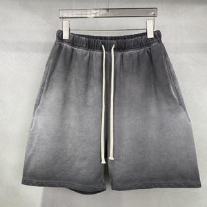 Pantalones Cortos Deportivos para Hombre, 100% Algodón, Lavado Ácido, Cintura Elástica, Estilo Vintage, Nueva Colección 2026 - Product Image 3