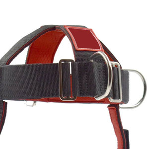 Harnais de boxe en nylon rouge avec double anneau de fermeture, équipement de protection réglable pour adultes unisexe, couleur unie - Product Image 2