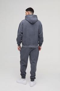 Ensemble de survêtement pour homme de haute qualité personnalisé, design à panneaux contrastés, tenue de jogging respirante, vêtements de sport, fabricant OEM - Product Image 2