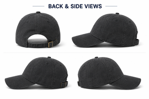 Cotton Denim Baseball Cap Men <b>Women</b> Casual <b>Sun</b> Classic Adjustable Plain Outdoor Activities Custom Embroidery 3D Logo Curved Brim - Product Image 2