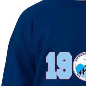 Youth <b>Navy</b> Blue 1938 Graphic Crewneck Sweatshirt Long Sleeve Pullover Soft Fleece Casual Kids School Everyday Streetwear <b>Top</b> - Product Image 4