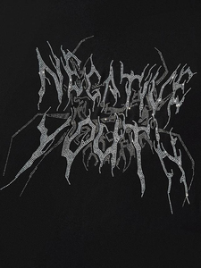 เสื้อยืดพลอยเทียมสำหรับผู้ชายเสื้อยืดสีดำล้วนติดโลโก้แบรนด์ตามสั่งใหม่ - Product Image 6