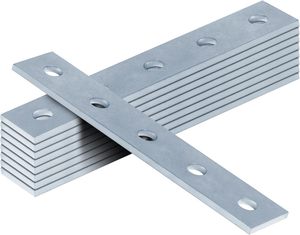 Plaques de raccordement MISA à 5 trous pour profilés en U de 1-5/8 po, supports de connexion plats robustes, épaisseur 3/16 po - Product Image 2