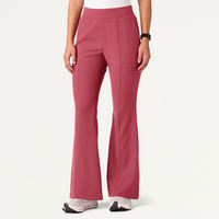 Ensembles de blouses médicales sur mesure, couleur unie, manches courtes, col montant, pantalon large, en toile, unisexe, haute qualité, pour médecins, infirmières, hôpitaux