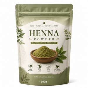 Poudre de Henné de Qualité Exportation, Finement Broyée, Mélange de Feuilles Naturelles, 100g, Couleur Riche et Qualité Constante, Approvisionnement en Gros - Product Image 1