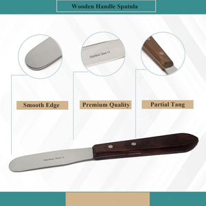 Spatule en acier inoxydable robuste Altomme Instruments, outil de cuisine en métal extra résistant pour la présentation des plats, la cuisine et les professionnels - Product Image 2