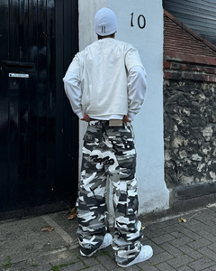 Pantalones Cargo de Camuflaje Desgastado Personalizados para Hombre, Estilo Urbano 2026 - Product Image 3