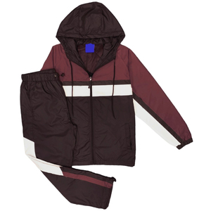 Ensemble veste et pantalon coupe-vent respirant avec doublure en mesh pour une meilleure circulation de l'air - Product Image 1