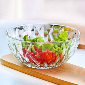 Bol à salade carré transparent en acrylique, compatible lave-vaisselle, pour la maison, l'hôtel, les accents de table, à prix avantageux - Product Image 2