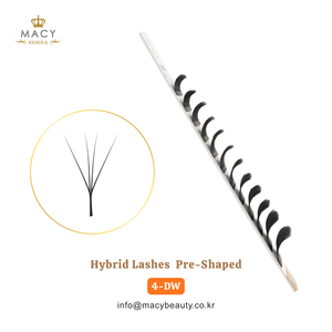 Cils hybrides préformés 4-DW DIY Lash MACY BEAUTY KOREA Extensions de cils de qualité supérieure Vente en gros de cils Étiquette privée personnalisée - Product Image 3