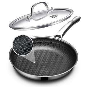 Ergonomic Modern Design Nonstick Multifunctional Deep Frying <b>Pan</b> with Glass Lid <b>Cast</b> Aluminum Induction Ready Cookware - Product Image 1