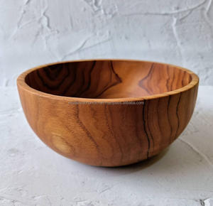 Cuenco de madera de nuevo diseño de la mejor calidad, cuenco decorativo de madera para ensalada - Product Image 4