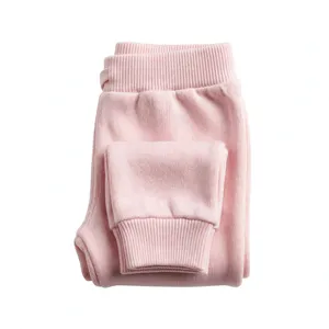 <b>Men</b> Light Pink Jogger Sweatpants Elastic Waist Drawstring Pocket <b>Cuffed</b> Ankle Casual Lounge Pants Custom Logo OEM Apparel - Product Image 3