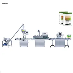 Spice Bottle Filling Bottling Line Equipment Packaging and Labeling Label Cutting Oil Sealing Machine 2 Bucket Milking Machine