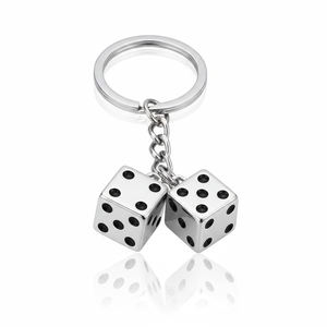 Porte-clés amusant en métal avec dés rotatifs, souvenir de Las Vegas, cadeau de casino, logo personnalisé - Product Image 4