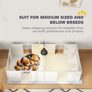 Dog Whelping Box and Pet Playpen Furniture for Puppies and Young Pets - Product Image 6