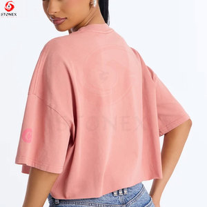 T-shirt court décontracté et écologique pour femme – Doux et respirant, idéal pour le printemps/été, le streetwear, les tenues décontractées et les sorties shopping du week-end - Product Image 2