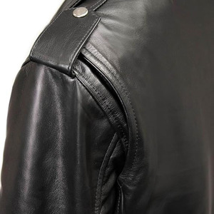 Veste en cuir de moto noire de qualité supérieure pour femmes SAMROZ SPORTS avec aérations - Product Image 3