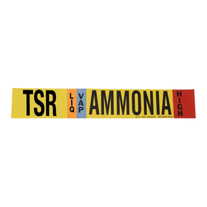 Marqueur de tuyau haute flexibilité Brady TSR LIQ pour la signalisation des conduites d'ammoniac industrielles - Product Image 2