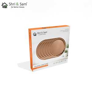 Assiette latérale en acier inoxydable Majestic 6 PCS avec revêtement PVD or rose Plats et assiettes - Product Image 2