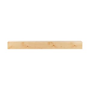 Mensola per Caminetto in Legno Naturale 183 x 20 x 13 cm, Capacità di Carico 22 kg, Mensola Galleggiante da Parete Stile Rustico - Product Image 1