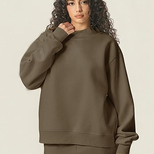 เสื้อฮู้ดขนแกะคอเต่าผู้หญิงแบบสั่งทำ OEM แบรนด์ส่วนตัว เสื้อสเวตเชิ้ตผ้าฝ้าย ยูนิเซ็กซ์ พิมพ์ลาย ปักลาย ผู้ผลิตขายส่ง - Product Image 4