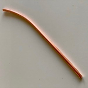 Modern Copper <b>Reusable</b> Beverage <b>Straw</b> Set Bent Metal Drinking <b>Straws</b> for Cocktails Juice Smoothies and Cold Drinks - Product Image 6