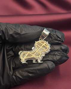 จี้รูปสุนัขการ์ตูนประดับเพชรโมอิสซาไนต์ พร้อมตัวเรือนเงินแท้ 925 รูปทรงการ์ตูนสัตว์ สำหรับจี้และเครื่องประดับชั้นดี - Product Image 5