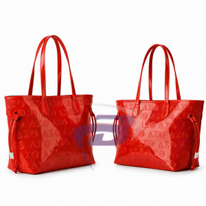 Bolso de Mano Delta Sigma Theta DST, de Cuero Patentado Brillante en Relieve, Ligero, Duradero, de 10 Pulgadas, Barnizado, para Uso Diario - Product Image 3