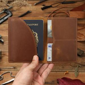 New Genuine Leather <b>Passport</b> Holder Luxury Travel <b>Wallet</b> Full Grain Leather <b>Passport</b> Cover Bulk Wholesale Manufacturer LPH-0301 - Product Image 3