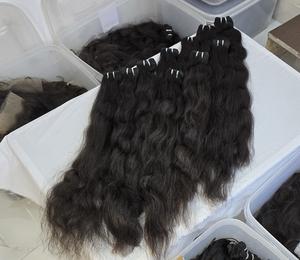 Mejor 100% Natural Remy Extensiones de cabello indio Máquina de alta calidad Doble trama Onda natural Varias longitudes Todos los colores Caliente - Product Image 5