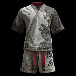 Tenue de combat MMA, combinaison de boxe par sublimation, combinaisons MMA pour hommes, 100% polyester, séchage rapide, légères, uniformes MMA - Product Image 6