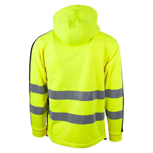 Chaqueta de Seguridad Reflectante Impermeable de Poliéster Verde de Alta Visibilidad para Hombre con Impresión UV - Product Image 2
