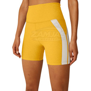 Shorts de yoga unis pour femmes, de qualité supérieure, élégants et unis, prix de gros, nouveau design, couleur unie - Product Image 3