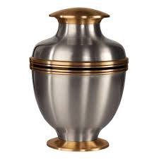 Elegant Brass Cremation Urn for Ashes <b>Memorial</b> <b>Keepsake</b> Funeral Urn with Secure Lid - Product Image 5