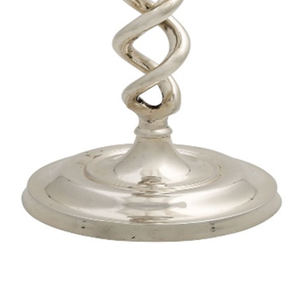 เชิงเทียนอลูมิเนียมหล่อสีเงินสำหรับตกแต่งบ้านเชิงเทียนแบบบิดสำหรับตกแต่งบ้านทำด้วยมือปรับแต่งได้ - Product Image 4