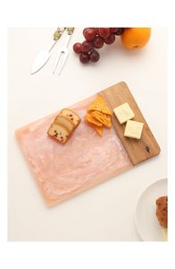 Planche à découper rectangulaire en résine avec design marbré bleu et poignée en résine, compatible lave-vaisselle, durable, pièce unique - Product Image 6