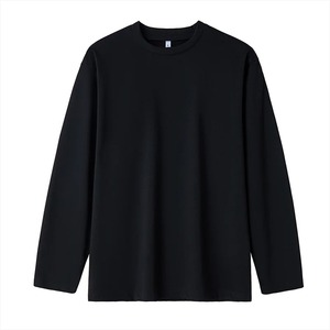 เสื้อยืดคอกลมแขนยาวผู้ชาย ทรงปกติ สีชมพูล้วน สำหรับใส่ลำลอง - Product Image 3