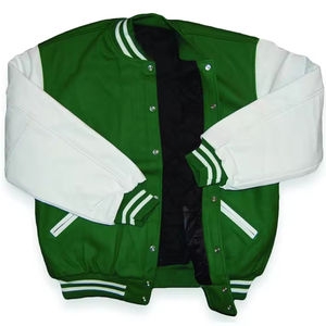 Blouson Bomber Varsity Homme Hiver 2025 – Col Montant Personnalisable, Style Urbain, Coupe-Vent, Écoresponsable - Product Image 3