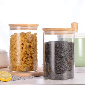 Various Sizes High Borosilicate Kitchen Airtight <b>Glass</b> <b>Jars</b> with Metal Stainless Steel <b>Lid</b> - Product Image 3