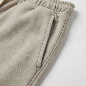 Pantalones Cortos de Felpa con Logotipo Personalizado para Hombre, Transpirables, de Poliéster/Algodón, Cintura Media, Estilo Casual Urbano, Aspecto Vintage, Secado Rápido, Diseño Liso - Product Image 5