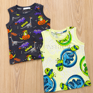 เสื้อกล้ามเด็กพิมพ์ลายการ์ตูนขายส่ง ผ้าฝ้ายนุ่ม ระบายอากาศได้ดี ปรับแต่งได้ เหมาะสำหรับใส่ในฤดูร้อน ใส่ได้ทุกวัน และกิจกรรมสบายๆ - Product Image 2