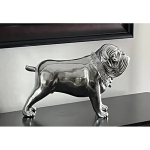 Sculpture d'art religieuse en aluminium plaqué or faite à la main, décoration élégante pour la maison, fontaine moderne de luxe contemporaine à impression numérique - Product Image 3