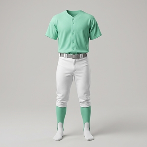 Ensemble uniforme de baseball d'hiver professionnel personnalisé pour l'industrie, maillot athlétique à manches courtes entièrement boutonné et pantalon respirant - Product Image 3