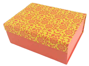 Beautiful Premium Quality Handmade Recycled Cotton Paper With Screen Printed Magnetic Closure Solid <b>Box</b> - Product Image 2
