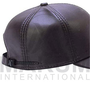 Unisex Leather or PU Leather Waterproof Embossed Baseball <b>Cap</b> for Autumn and <b>Winter</b> - Product Image 6